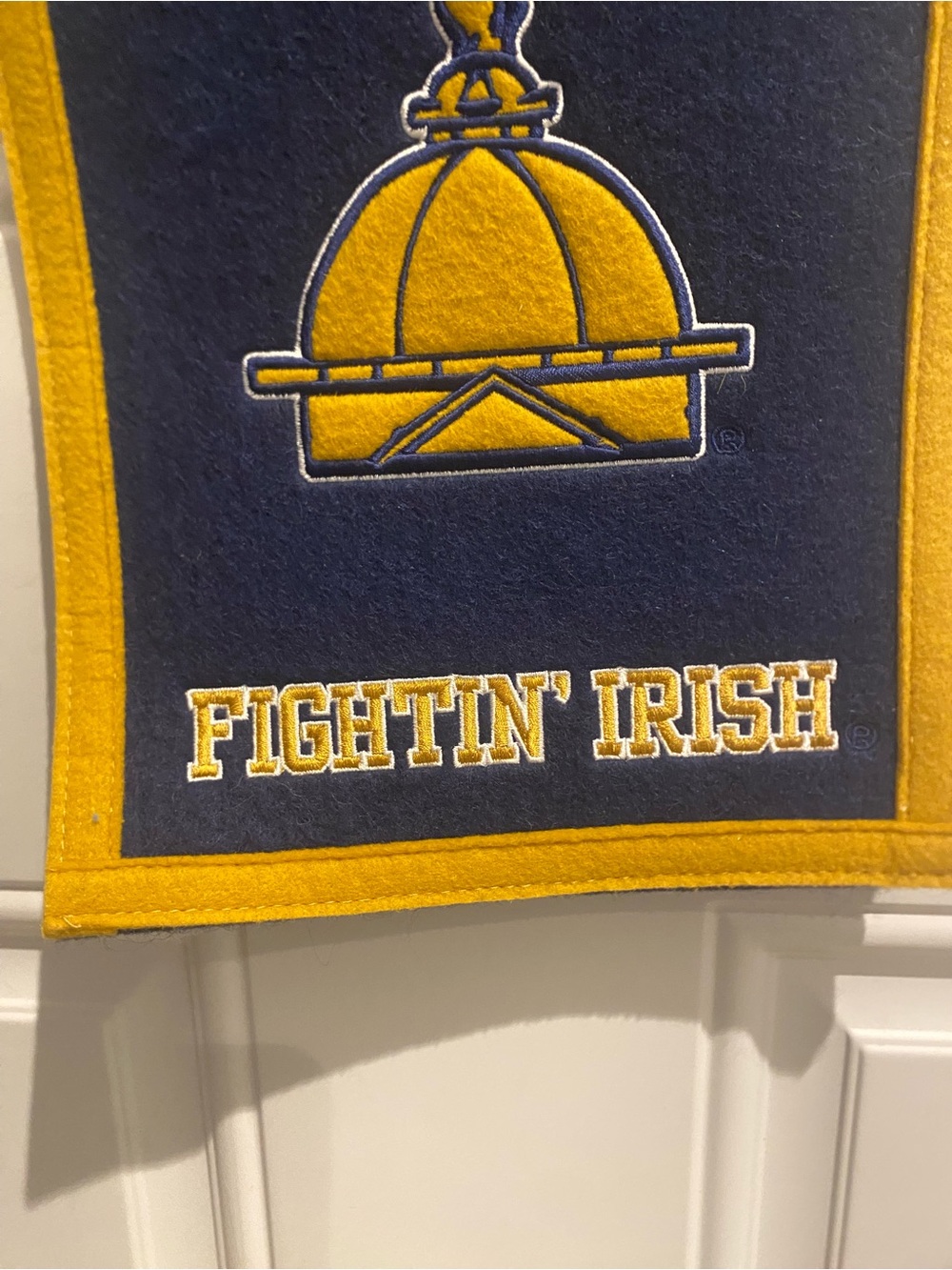 Notre Dame Fighting’ Irish Pennant - Winning Streak 30x8” - Picture 5 of 10
